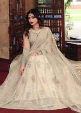 Silsila By Saad Shaikh X Meeral Embroidered Net 3 Piece Unstitched Suit SSK25SF D-NOORI